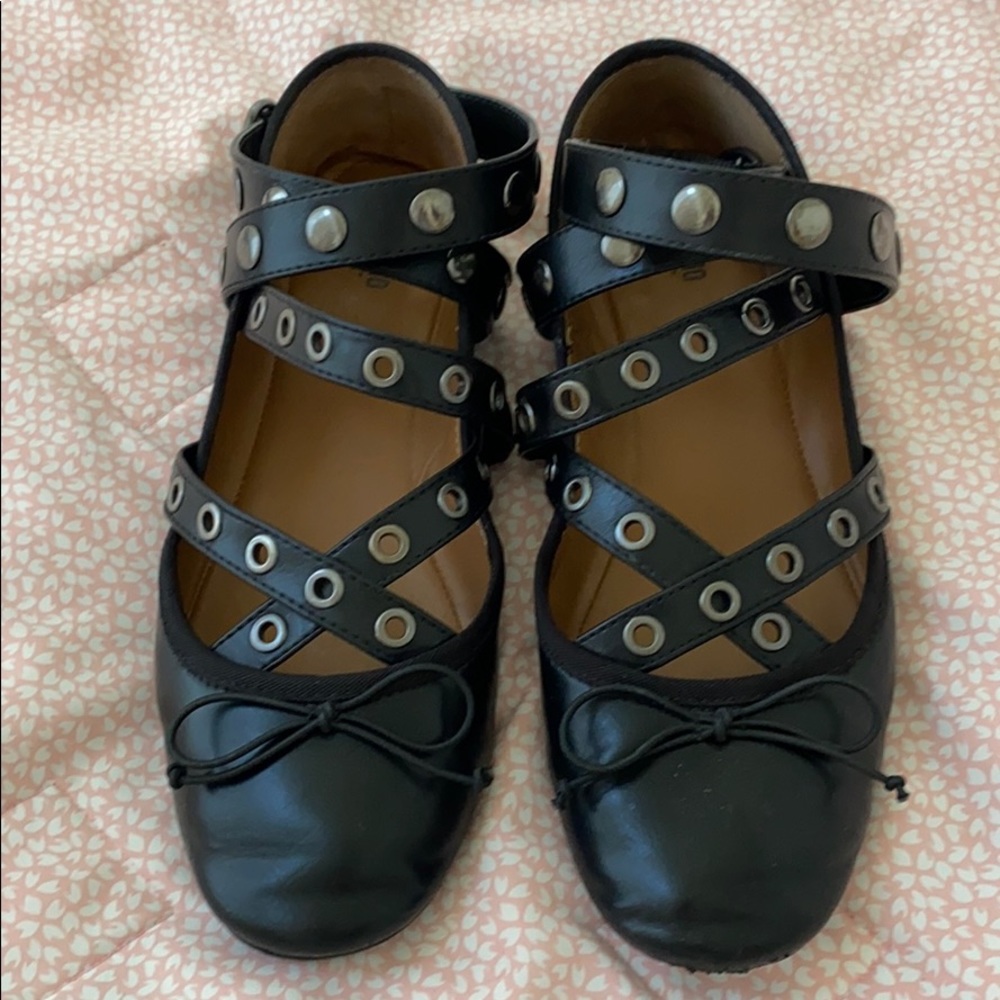Strappy Black ballet flats - Size 8.5
